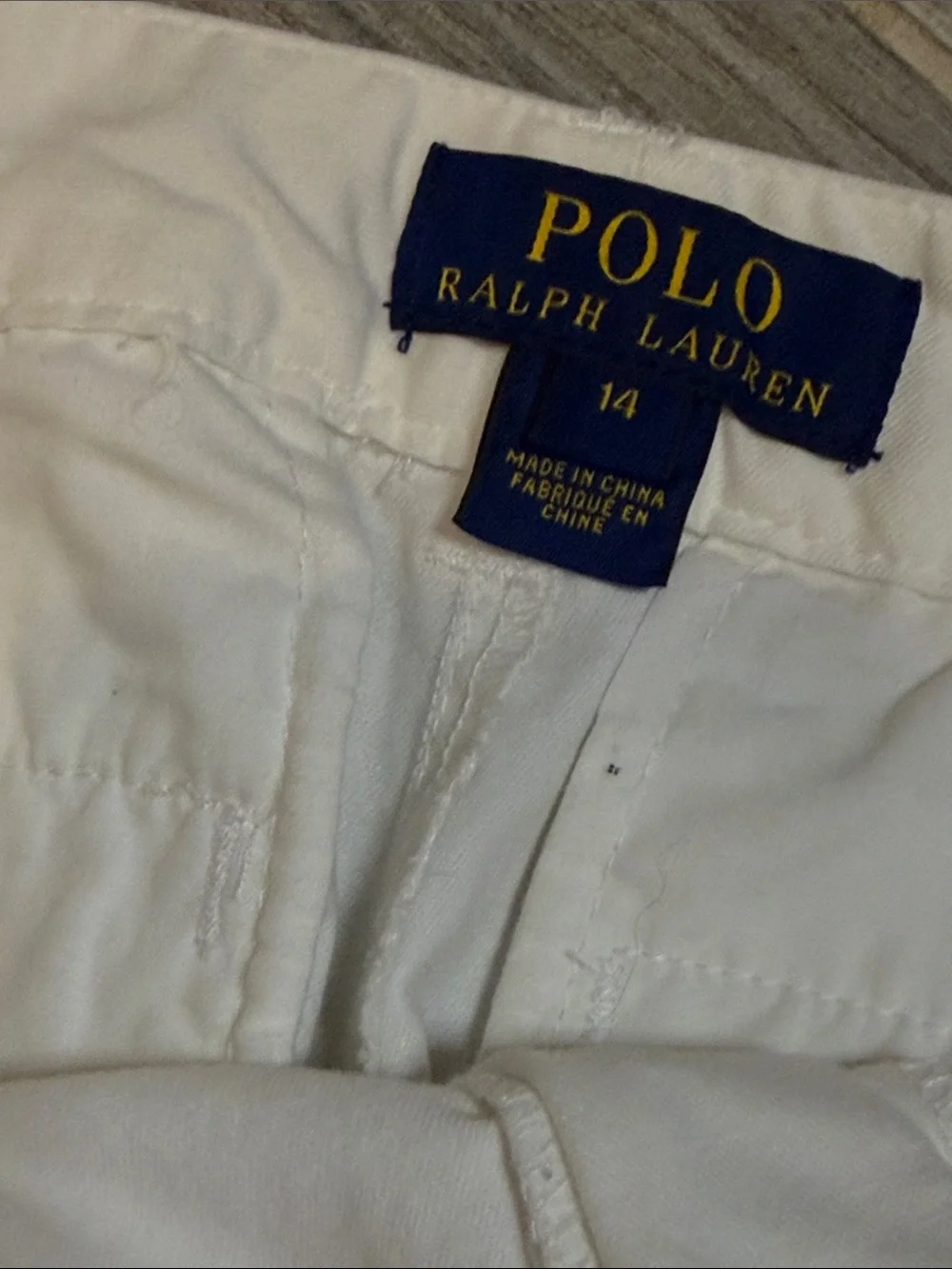 Polo by Ralph Lauren Cream-White Kids Cotton Shorts